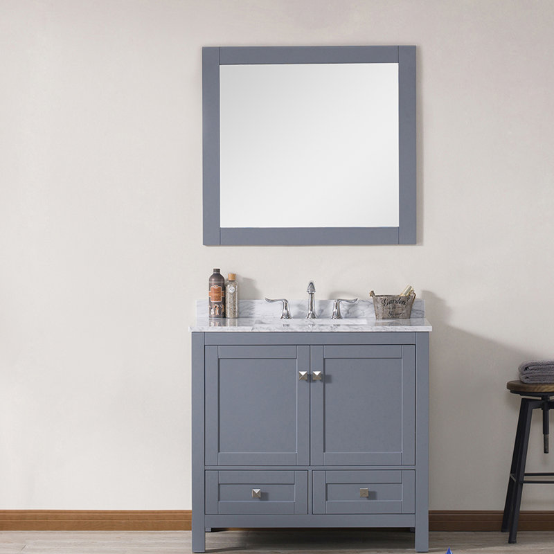 Orren Ellis Mance 36" Single Bathroom Vanity Set with Mirror Wayfair
